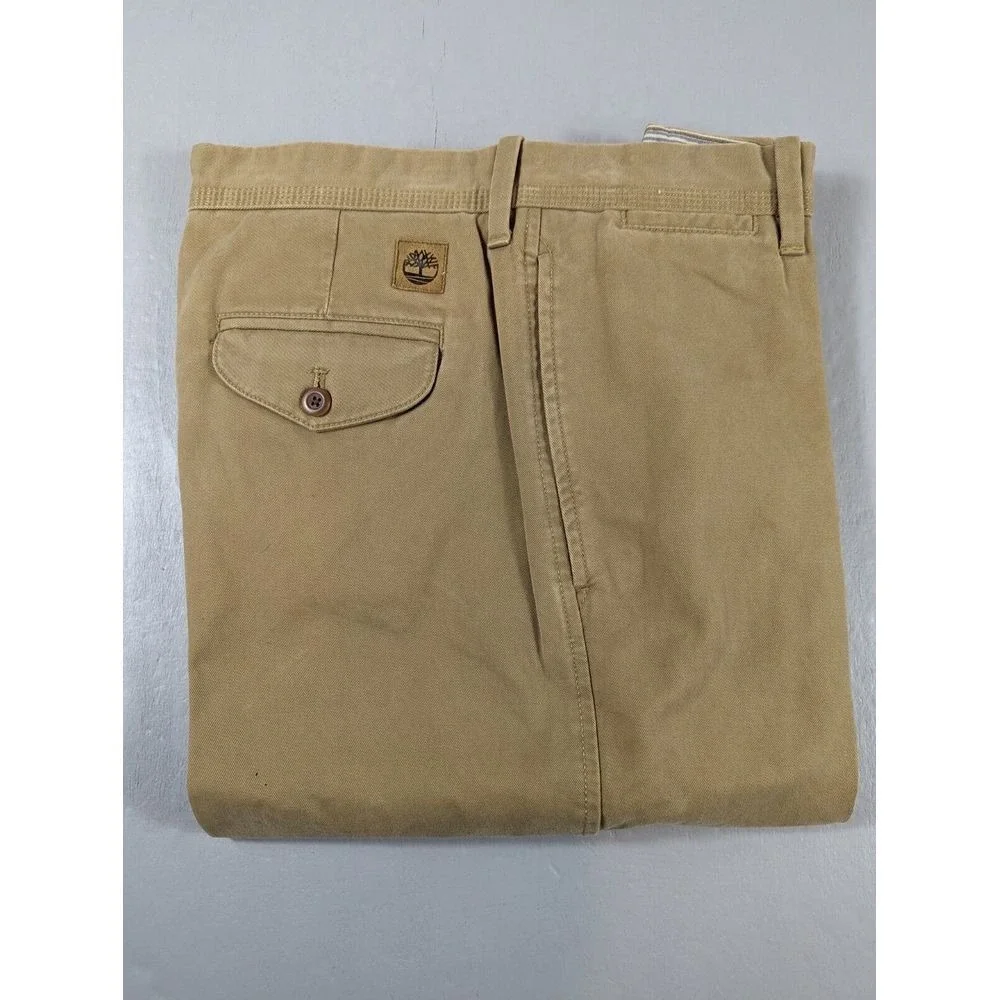 Timberland Pants Men's Size 30x30 Khaki Chino Straight Leg 100% Cotton Casual